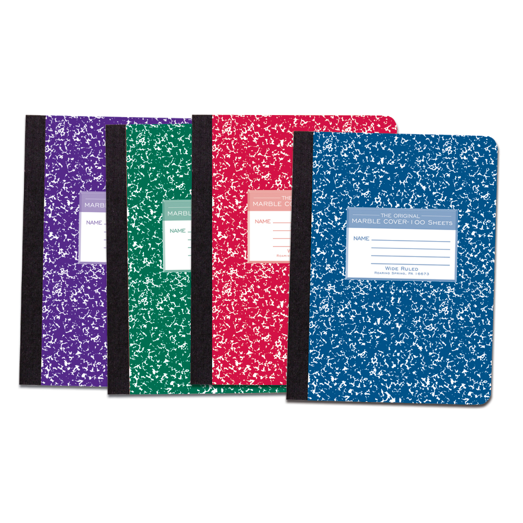 Wholesale Composition Notebooks: Discounts on Roaring Spring Marble Plain  Paper Composition Book ROA77479 - Yahoo Shopping