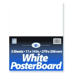 WHITE POSTER BOARD 11 x 14