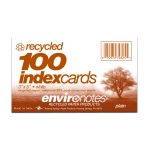 RECYCLED INDEX CARDS 3"x5" PLAIN WHT