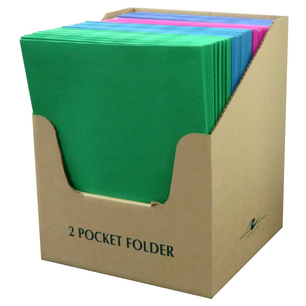 PASTEL PKT FOLDER 11.75"x9.75" ASST DISP Pocket Folders Roaring