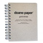 Doane Paper Small Idea Journal 6.875" x 5.25" 100 Sheets, Grid + Lines