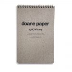 Doane Paper Large Flap Jotter 5.5" x 8.5" 40 Sheets, Grid + Lines