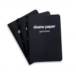Doane Paper Large Utility Notebook, Adventure Notebook, Pack of 3 7" x 5" 24 Sheets per book, 3 Pack, Black