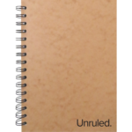 Unruled(TM) Small Classic Wirebound Notebook, 8.5" X 6" 70 Sheets, Plain