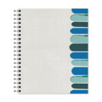 New Leaf Paper® 100% Recycled, Sustainably Designed, Large Wirebound Notebook, 11" x 9", 70 Sheets, Gray Keys Design