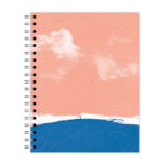 New Leaf Paper® 100% Recycled, Sustainably Designed, Small Wirebound Notebook, 9.75” x 7.5", 70 sheets, Beach Design