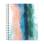 New Leaf Paper® 100% Recycled, Sustainably Designed, Large Wirebound Notebook, 11" x 9", 70 Sheets, Watercolor Design