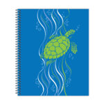 New Leaf Paper® Habitat Series™ 100% Recycled, Sustainably Designed One Subject Notebook, College Ruled, 11" x 9", 70 Sheets, Sea Turtle