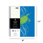 New Leaf Paper® Habitat Series™ 100% Recycled, Sustainably Designed One Subject Notebook, College Ruled, 11" x 9", 70 Sheets, 4 Assorted Covers