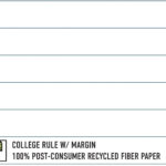 New Leaf Paper® 100% Recycled, Sustainably Designed Composition Book, 9.75” x 7.5", 80 sheets/160 Pages, Green Leaf Cover