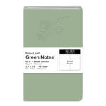 New Leaf Paper® 100% Recycled, Sustainably Designed Green Notes™, Lined Pages, 5.5" x 3.5", 24 Sheets, Redwood Tree