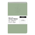 New Leaf Paper® 100% Recycled, Sustainably Designed Green Notes™, Dotted Pages, 5.5" x 3.5", 24 Sheets, Ash Tree