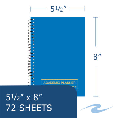 Academic-Year Planner, 14 Month (July through August),  8" x 5.5", 72 Pages, Weekly View, Assorted Covers