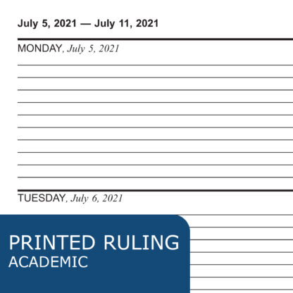 Academic-Year Planner, 14 Month (July through August),  8" x 5.5", 72 Pages, Weekly View, Assorted Covers