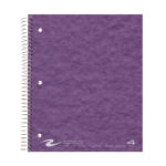 Four Subject Wirebound Notebook with 4 double pockets, College Ruled, 11" x 9", 200 Sheets, Assorted Covers