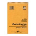 Boardroom Series Steno Book, Gregg Ruled, 6" x 9", 80 Sheets, Green paper