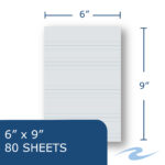 Enviroshades® Recycled Steno Book, 4 Pack, 6" x 9", 80 Sheets, Assorted Colors