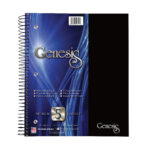 Genesis Five Subject Wirebound Notebook, College Ruled, 11" x 9", 200 Sheets, Assorted Covers