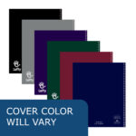 Lefty One Subject Left Handed Wirebound Notebook, College Ruled, 11" x 9", 100 Sheets, Assorted Covers