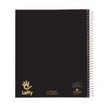 Lefty Three Subject Left Handed Wirebound Notebook, College Ruled, 11" x 9", 120 Sheets, Assorted Covers