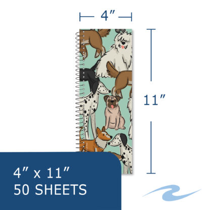 Studio Series "Tall Tales" Notebook, College Ruled, 11" x 4", 50 Sheets, Assorted Studio Series Cover Designs