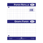 Loose Leaf Filler Paper, 4x4 Graph Ruled, 11" x 8.5", 80 Sheets