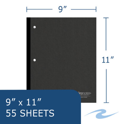 Environotes® Recycled One Subject Wireless Notebook, College Ruled, 11" x 9", 55 Sheets of 20 lb Paper, Assorted Earthtone Covers