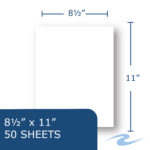 Boardroom Series Legal Pads, Unruled, Gummed Glue Top, 8.5" x 11.75", 50 Sheets, White Paper, Pack of 12