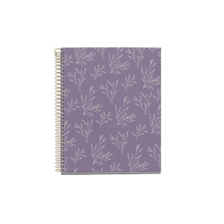 M® MiquelRius Lined 4 Subject Notebook, A5 (8.27" x 5.83"), Cardboard Cover - Lilac