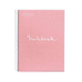 M US Emotions 1 Subject Lined Notebook - Pink