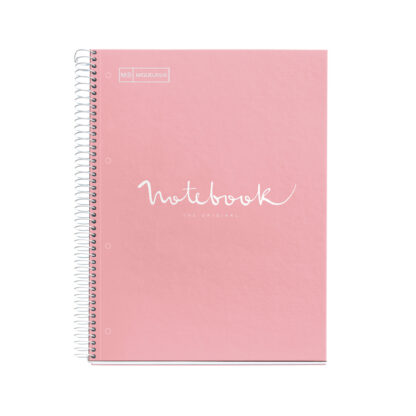 M US Emotions 1 Subject Lined Notebook - Pink