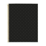 M® MiquelRius Lined 4 Subject Notebook, 11" x 8.5", Cardboard Cover - Black Dots