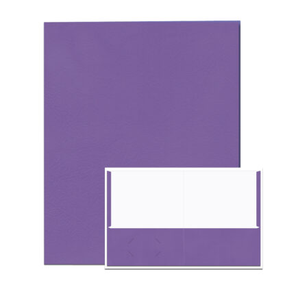 Embossed 2-Pocket Folders, 25 Per Box, 11.75" x 9.5", Purple