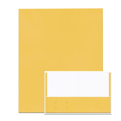 Embossed 2-Pocket Folders, 25 Per Box, 11.75" x 9.5", Gold