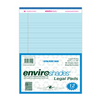 Enviroshades 8.5x11.75 Legal 12/pk Blue Paper