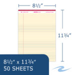 Enviroshades® Recycled Legal Pads, Legal Ruled, 8.5" x 11.75", 50 Sheets, Ivory, Pack of 12