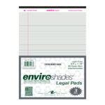 Enviroshades® Recycled Legal Pads, Legal Ruled, 8.5" x 11.75", 50 Sheets, Gray, Pack of 3