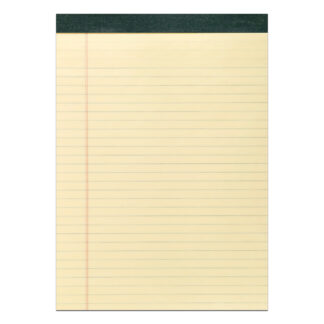 Recycled Legal Pad, Legal Ruling, 8.5" x 11.75", 40 Sheets, Canary