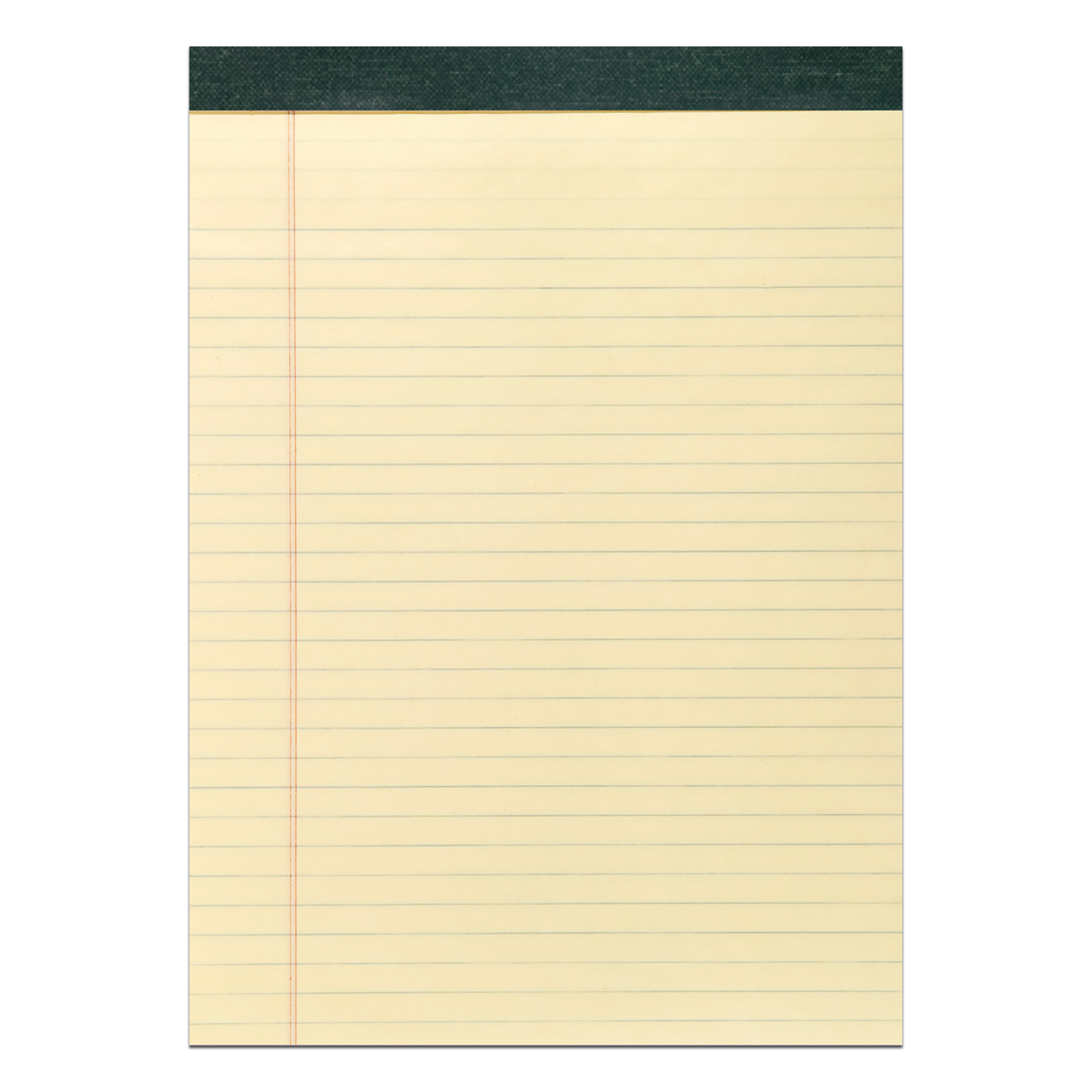 Recycled Legal Pad, Legal Ruling, 8.5" x 11.75", 40 Sheets, Canary