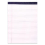 Legal Pad, Legal Ruling, 8.5" x 11.75", 50 Sheets, White