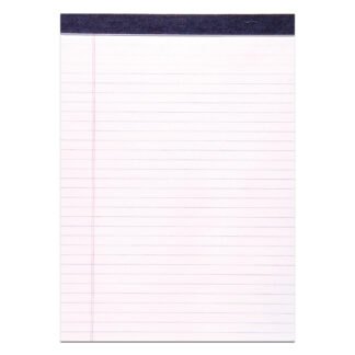 Legal Pad, Legal Ruling, 8.5" x 11.75", 50 Sheets, White