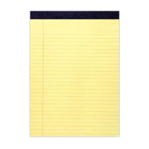 Legal Pad, Legal Ruling, 8.5" x 11.75", 50 Sheets, Canary