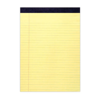Canary Legal Pad 8.5"x11.75"