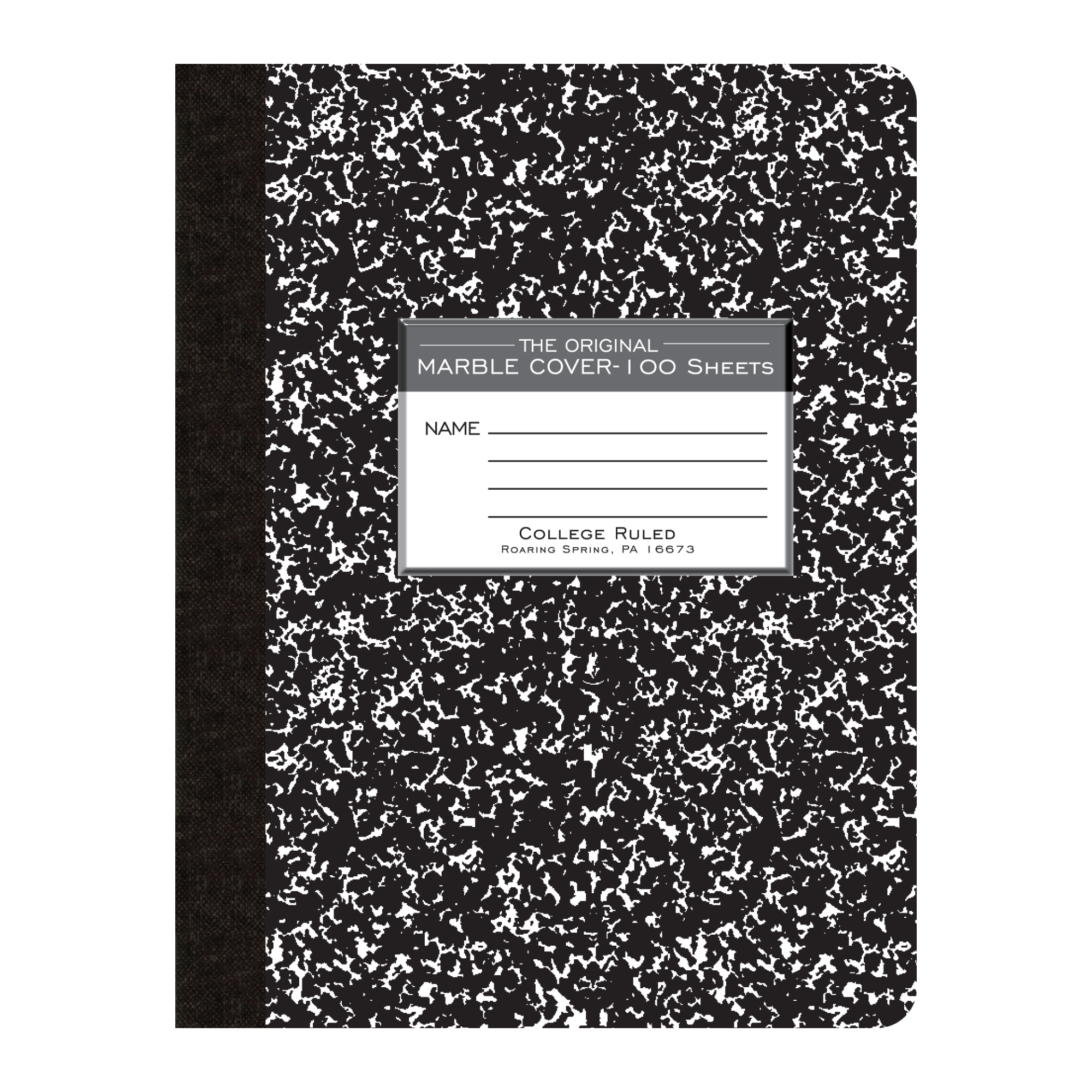 College Ruled Hard Cover Composition Book 100 Sheet