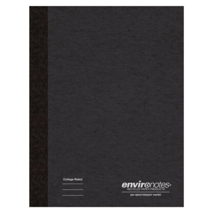 Environotes® Recycled Composition Book, College Ruled, 9.75" x 7.5" , 60 Sheets/120 Pages of 20 lb Paper, Assorted Earthtone Covers