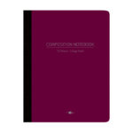 Flexible Poly Cover Composition Book, College Ruled, 9.75" x 7.5", 70 Sheets/140 Pages, Assorted Jewel Tone Covers