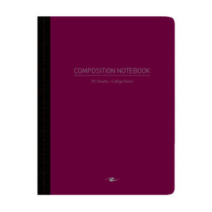 Flexible Poly Cover Composition Book, College Ruled, 9.75" x 7.5", 70 Sheets/140 Pages, Assorted Jewel Tone Covers