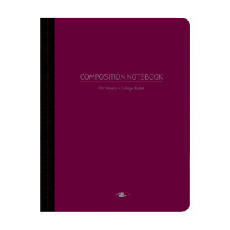 Flexible Poly Cover Composition Book, College Ruled, 9.75" x 7.5", 70 Sheets/140 Pages, Assorted Jewel Tone Covers