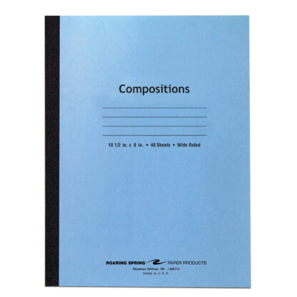 Wide Ruled Flex Blue Cover Composition Book 10.25"x8" 48 Sheet