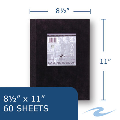 Black Lab Book, 5x5 Graph, 11" x 8.5"", 60 Sheets